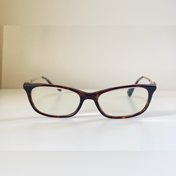 Coach Eyeglasses HC6110 Frame Dark Tortoise 5485 Size 50-16-140 Gold Accent Logo - Picture 10 of 13